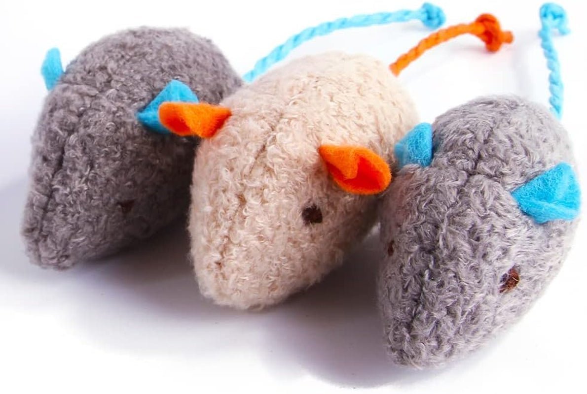 Plush Mouse Cat Toys, 3 Pack - Image 8