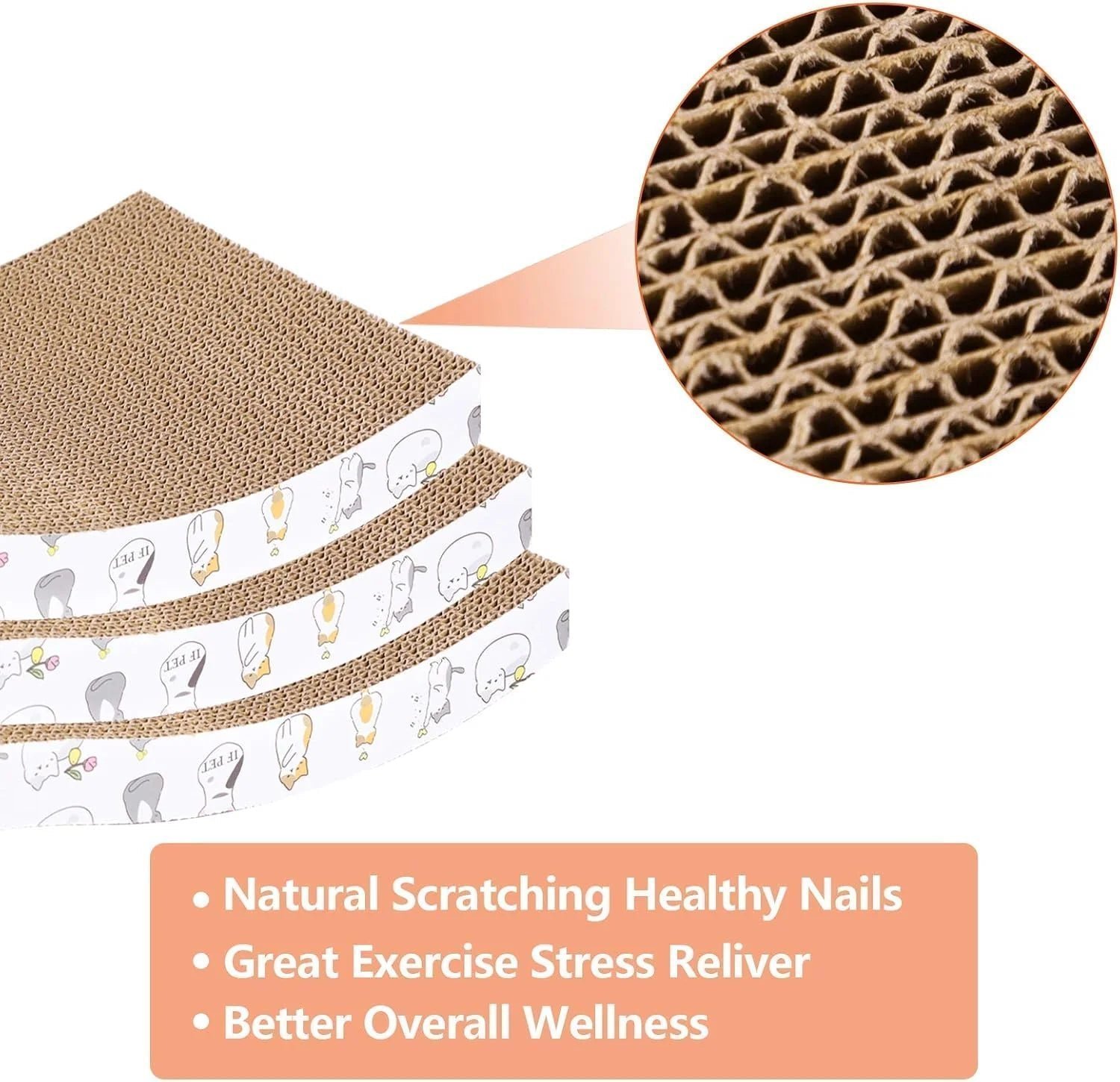 Cat Scratcher Pad, 3 Pack - Image 6