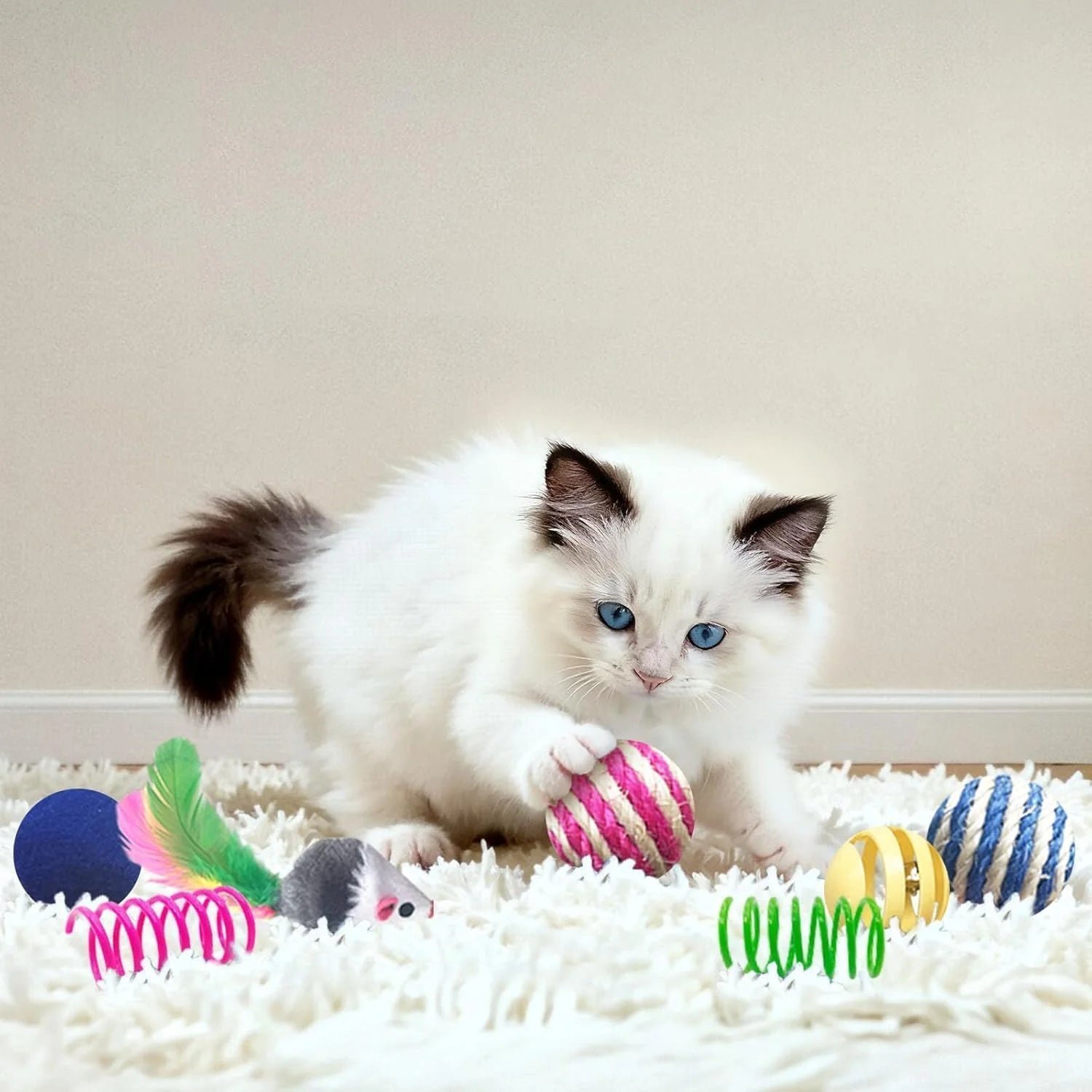 Cat Toy Set, 35 Pieces - Image 2