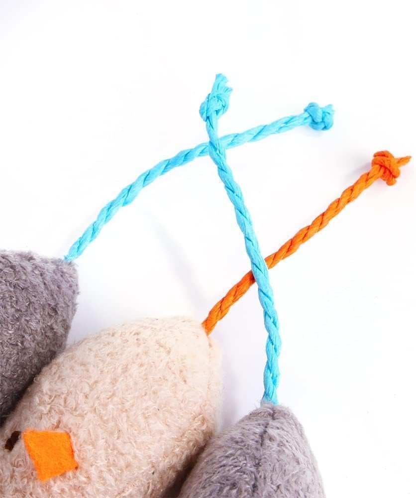 Plush Mouse Cat Toys, 3 Pack - Image 4