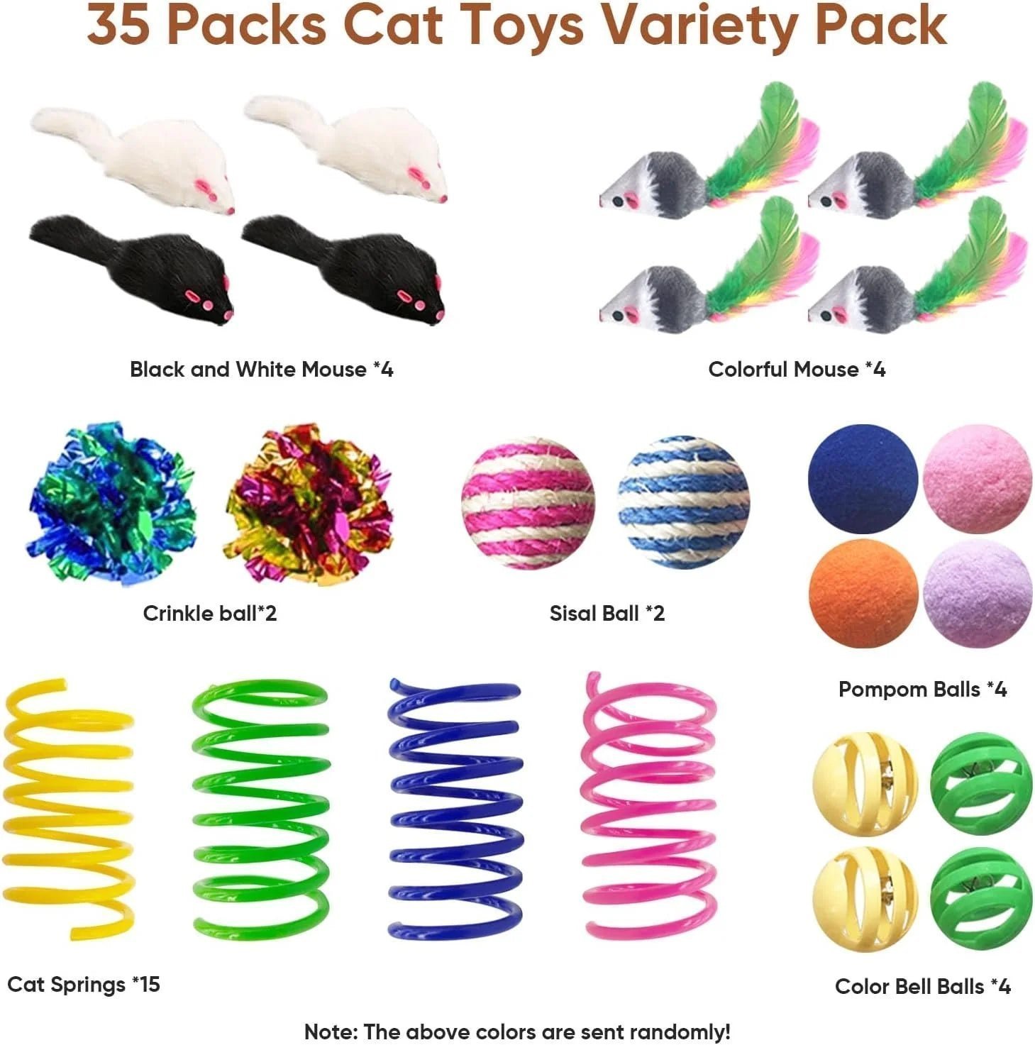 Cat Toy Set, 35 Pieces - Image 6