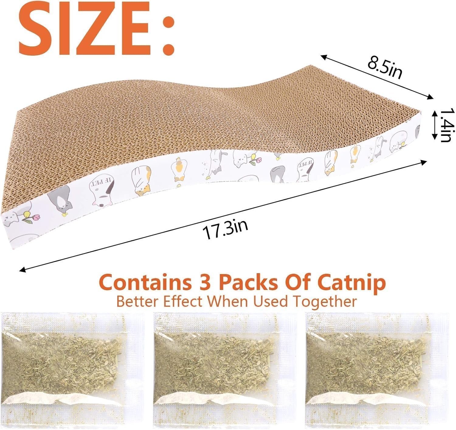 Cat Scratcher Pad, 3 Pack - Image 5