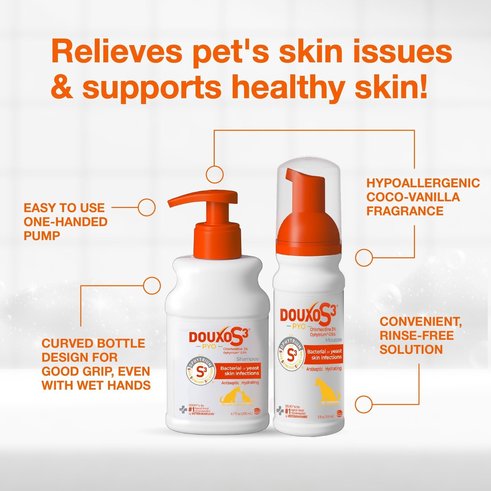 DOUXO S3 PYO Shampoo & DOUXO S3 PYO Mousse Bundle - Image 5