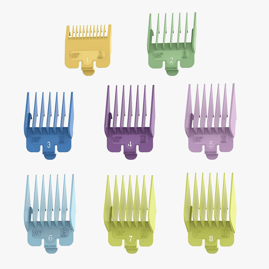 Oneisall 676/K52NTS/K2S Dog Clippers 8Pcs Plastic Replacement Guide Combs